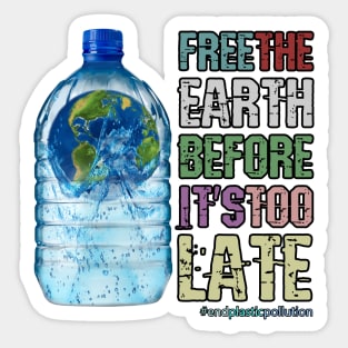 Climate Change and Plastic Pollution Sticker